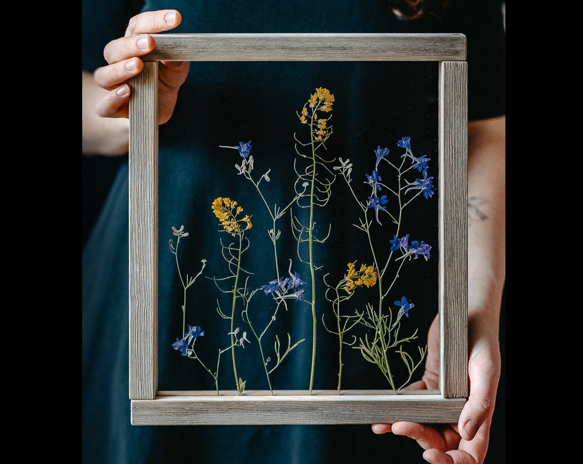 Pressed Flowers in Frame - Beautiful Flower Art – Sprigbox