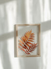 Herbarium frame 13x18" - Autumn sumac leaves - Emerald Rabbit