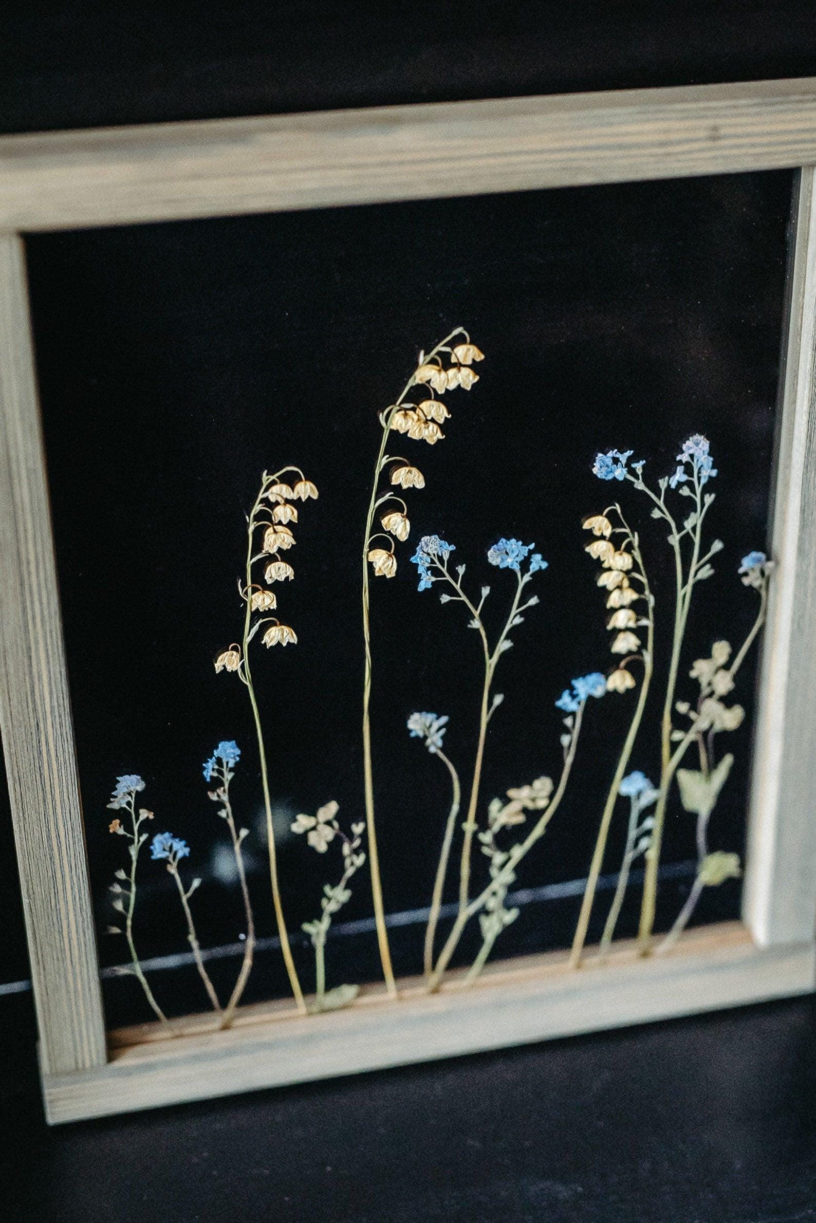 Pressed Flower Frame Botanical Art Frame Pressed Dried -   Pressed  flowers frame, Pressed flower art picture frames, Pressed flower art