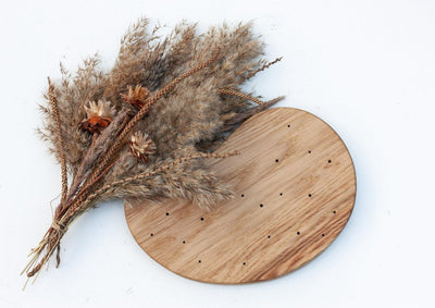 Dried flower Centerpiece - Pampas & Rust - Emerald Rabbit