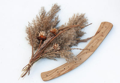 Dried flowers Centerpiece - Pampas & Rust - Emerald Rabbit