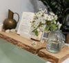 Bath caddy - live edge oak - Emerald Rabbit