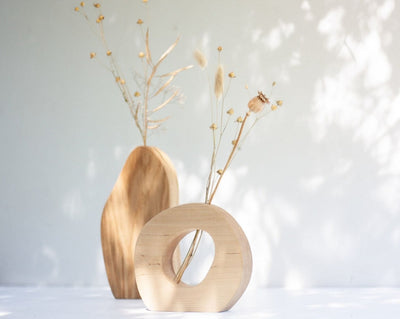 Wavy vases - Oak & Birch