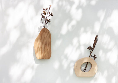 Wavy vases - Oak & Birch