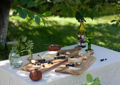 Extra long appetizer tray - Live edge Oak - Emerald Rabbit