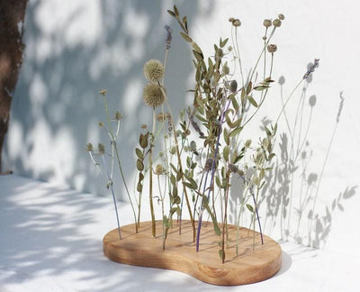 Dried flowers Centerpiece - Eucalyptus & Lavender - Emerald Rabbit