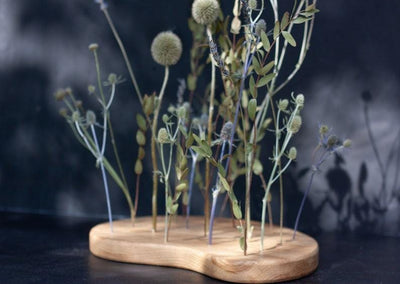 Dried flowers Centerpiece - Eucalyptus & Lavender - Emerald Rabbit