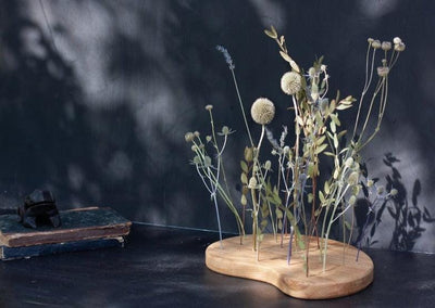 Dried flowers Centerpiece - Eucalyptus & Lavender - Emerald Rabbit