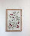 Pressed flowers frame 13x18" - Bougainvillea and Wild baltic Flowers