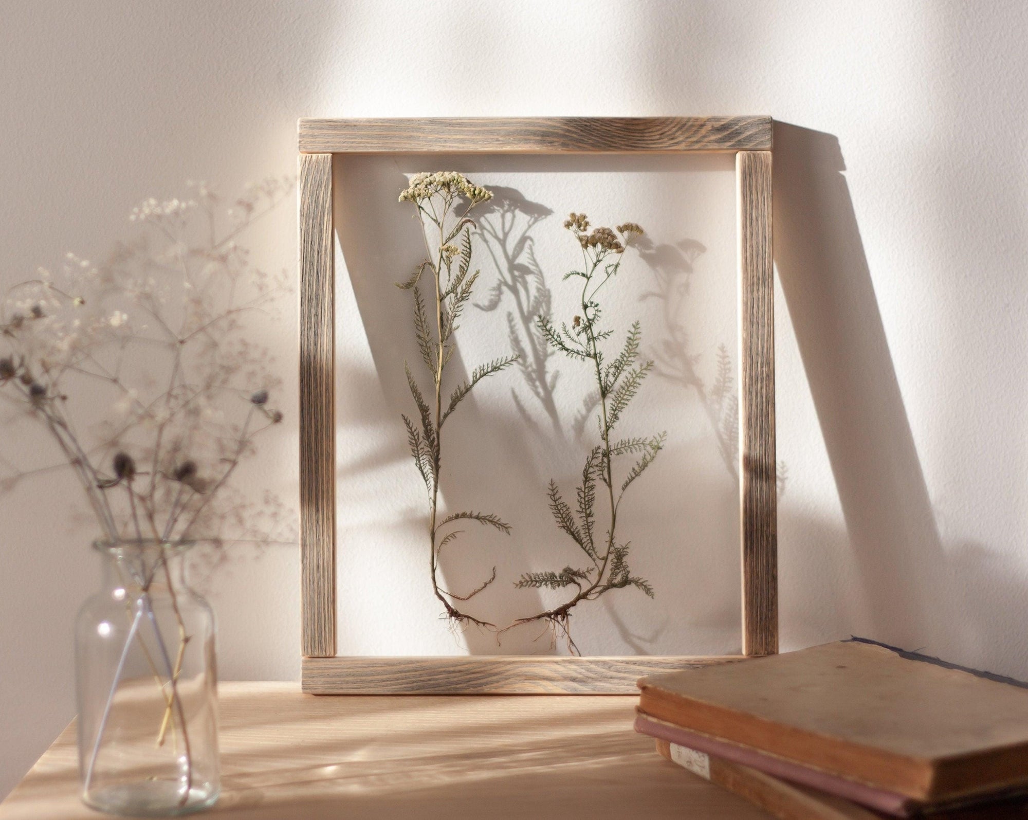 Large Pressed Flower Frame, Real Pressed Botanicals, Wall Decor, Botanical  Art, Pressed Flower Art, Real Dried Flowers, Herbarium 