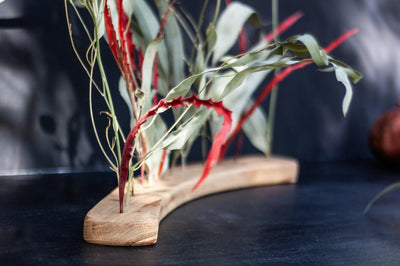 Dried flowers Centerpiece - Sage & Burgundy - Emerald Rabbit