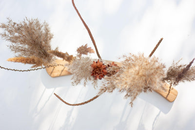 Dried flowers Centerpiece - Pampas & Rust - Emerald Rabbit