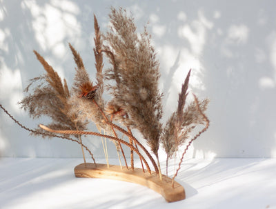 Dried flowers Centerpiece - Pampas & Rust - Emerald Rabbit