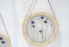 Pressed flower frame d. 9" and 12" - Cornflowers