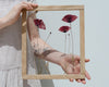 Pressed Flower Frame 10.5x12.5" - Poppies